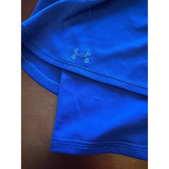 Under Armour Womens HeatGear Blue Running Shorts Medium - Picture 4 of 7